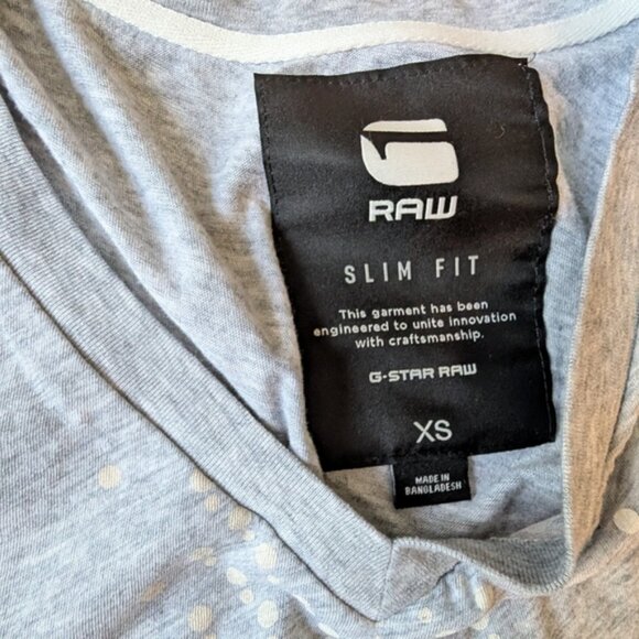 G-Star Light Gray Patterned Womens Tee - Picture 2 of 2